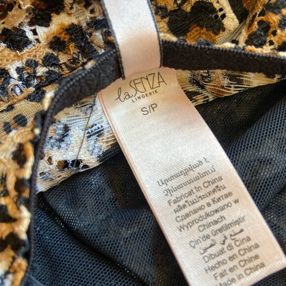 NWOT La Senza Set of 2 Lace Bralettes Bright Pink and Leopard Print Size Small - Picture 7 of 13